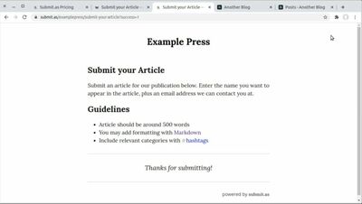 Publish to Ghost from Submit.as - Publish to Ghost from Submit.as